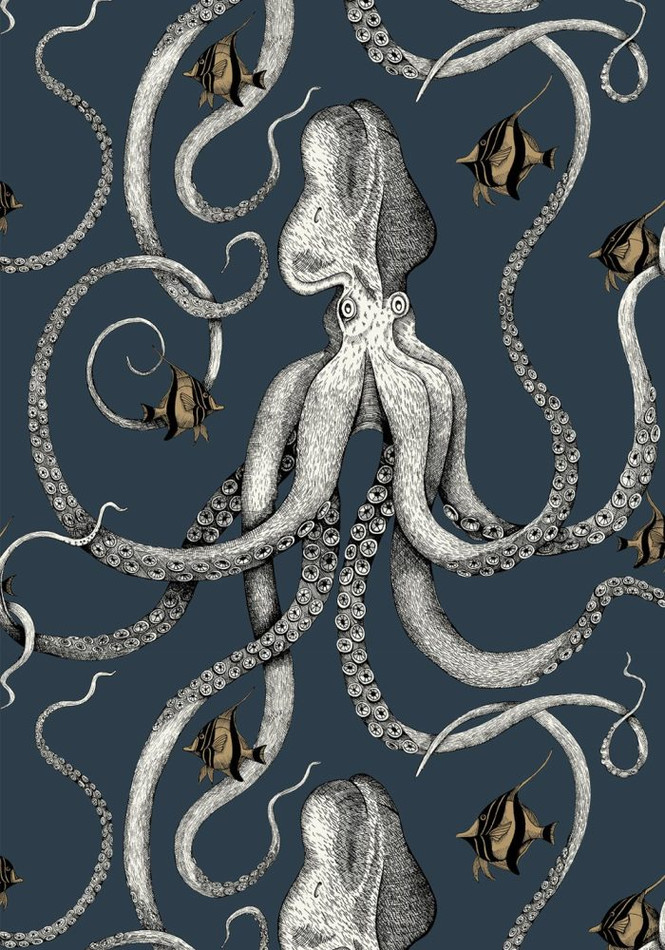 JMW-103001 Octopoda Grand Roll Wallpaper by Josephine Munsey JMW-103001 Octopoda Grand Roll Wallpaper by Josephine Munsey