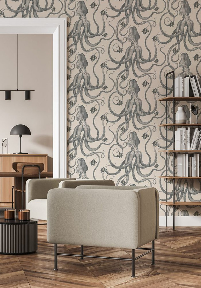 JMW-103031 Octopoda Grand Roll Wallpaper by Josephine Munsey JMW-103031 Octopoda Grand Roll Wallpaper by Josephine Munsey
