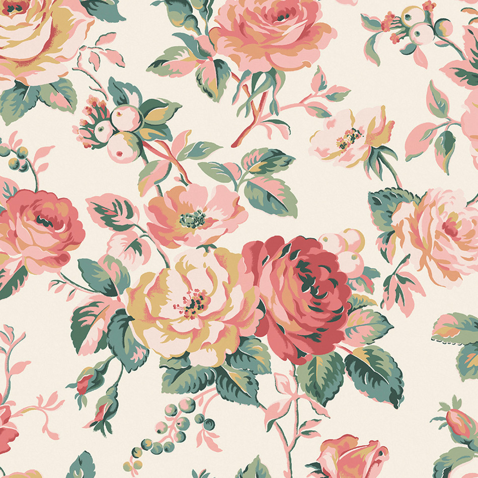 125501 Garden Rose Autumn Wallpaper by Cath Kidston 125501 Garden Rose Autumn Wallpaper by Cath Kidston