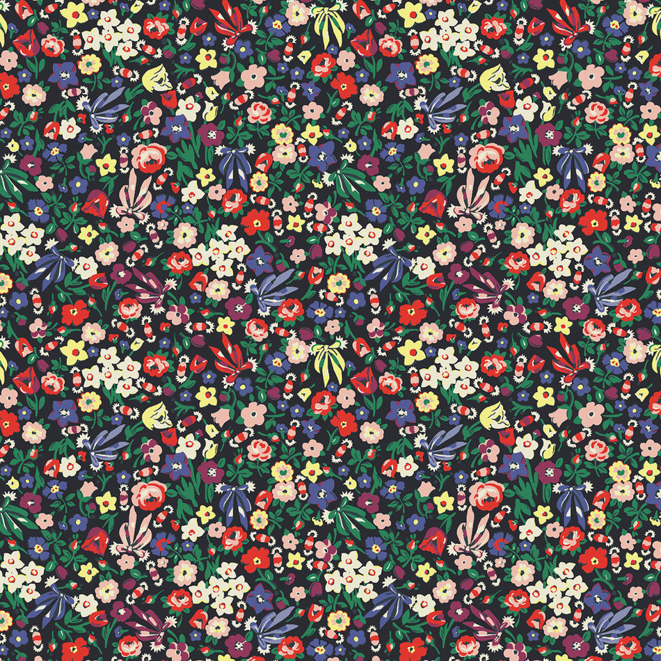 125505 Harmony Ditsy Night Wallpaper by Cath Kidston 125505 Harmony Ditsy Night Wallpaper by Cath Kidston