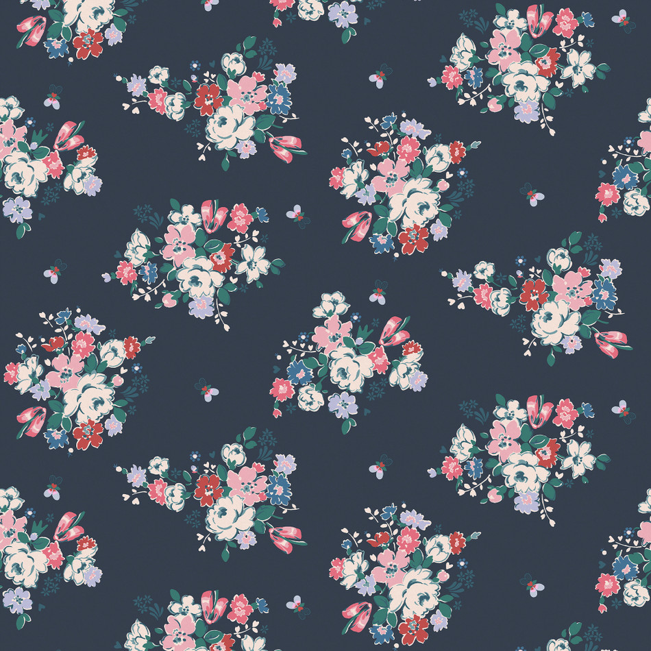 125510 Clifton Floral Navy Wallpaper by Cath Kidston 125510 Clifton Floral Navy Wallpaper by Cath Kidston
