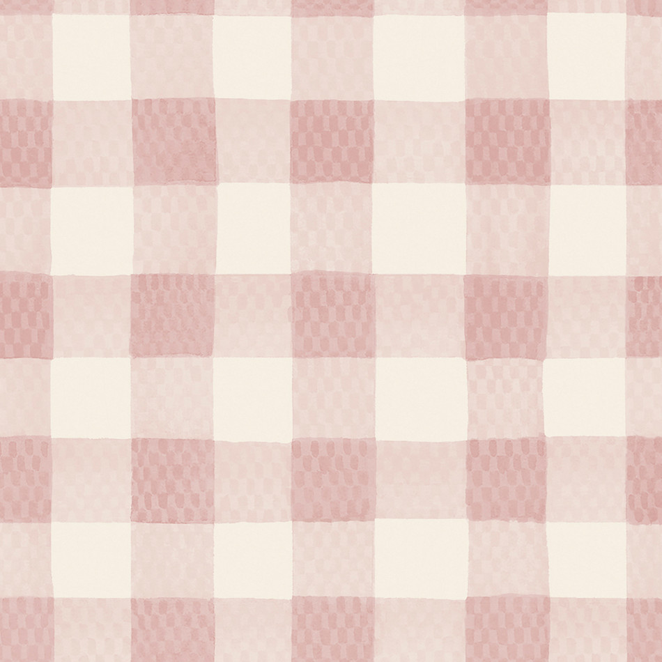 125515 Painted Gingham Pink Wallpaper by Cath Kidston 125515 Painted Gingham Pink Wallpaper by Cath Kidston