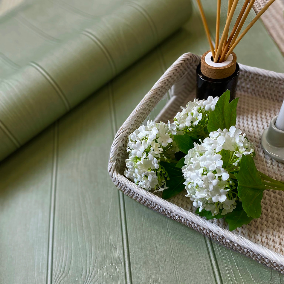 5910 Beaded Wood Sage Wallpaper by Belgravia