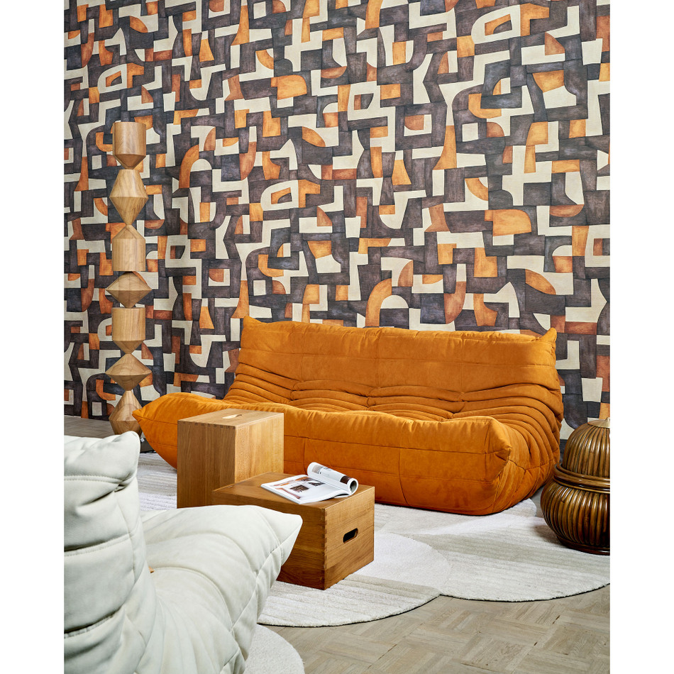 18900 Ecoline Essentials Totem Tangerine Wallpaper By Arte 18900 Ecoline Essentials Totem Tangerine Wallpaper By Arte