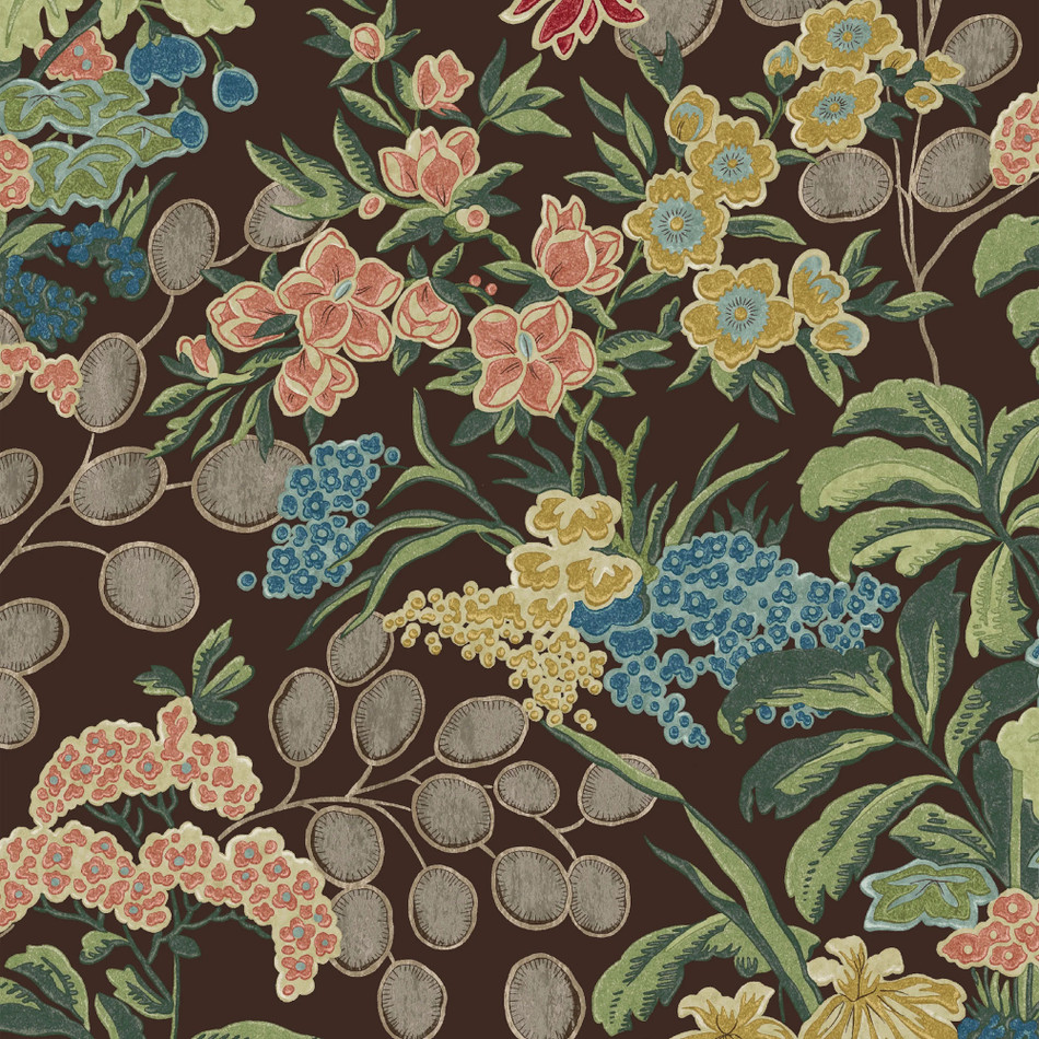 T42037 Meadow Sojourn Brown Wallpaper by Thibaut