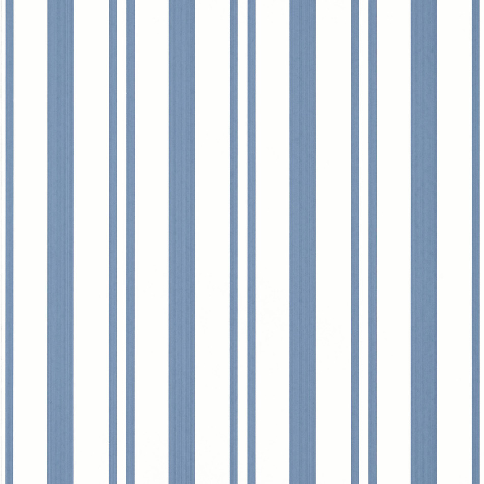 T36461 Maggie Stripe Indienne Blue Wallpaper by Thibaut