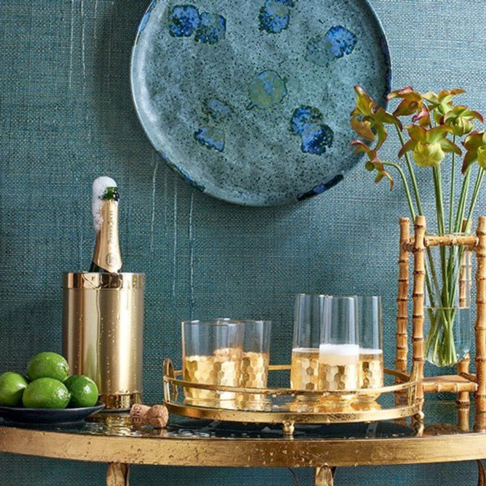 T14521 Bankun Raffia Texture Resource 8 Blueberry Wallpaper by Thibaut T14521 Bankun Raffia Texture Resource 8 Blueberry Wallpaper by Thibaut