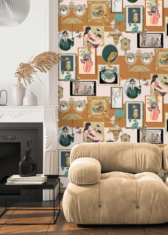 BMWL005/03B Connecting Frames Wild Life Wallpaper by Brand McKenzie