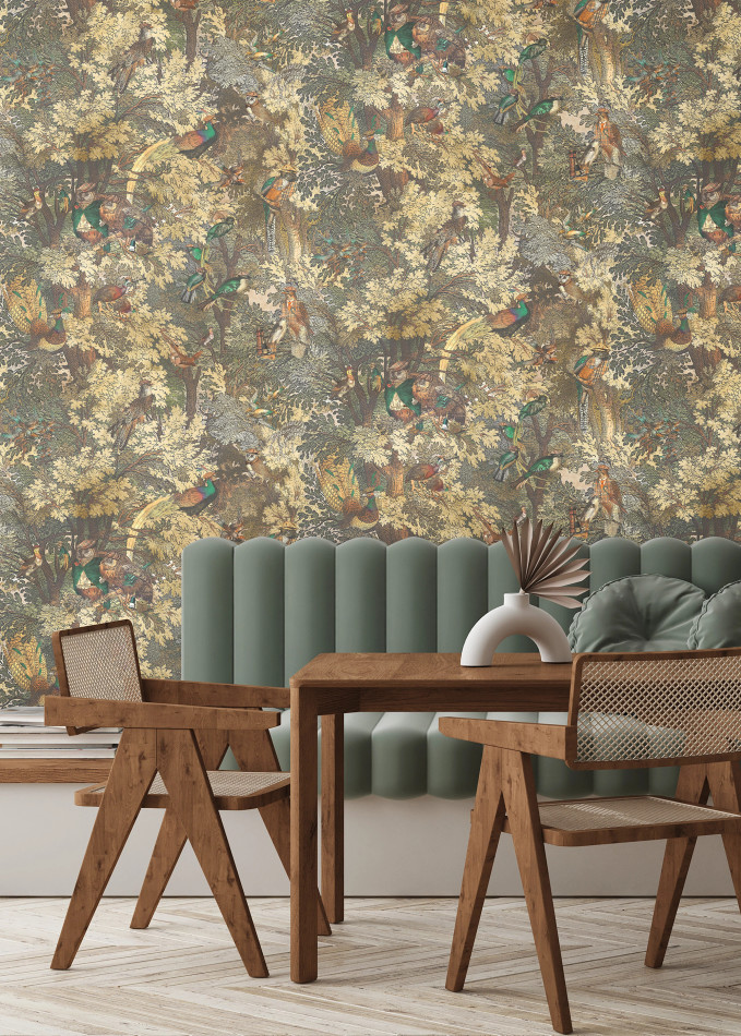 BMWL005/04A Gentlemen Birds Wild Life Wallpaper by Brand McKenzie