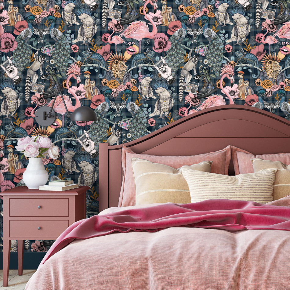 BMWL005/08A Punk Rocks Wild Life Wallpaper by Brand McKenzie BMWL005/08A Punk Rocks Wild Life Wallpaper by Brand McKenzie