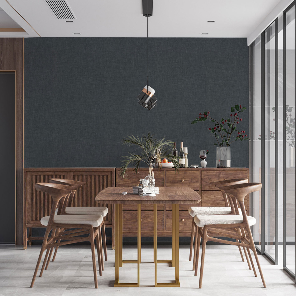 WH30139 Cotton Texture Welcome Home Black Wallpaper By Galerie WH30139 Cotton Texture Welcome Home Black Wallpaper By Galerie