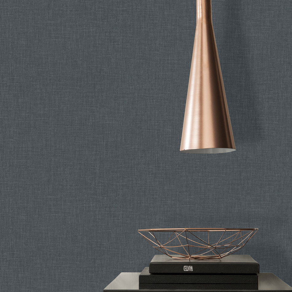 WH30139 Cotton Texture Welcome Home Black Wallpaper By Galerie WH30139 Cotton Texture Welcome Home Black Wallpaper By Galerie