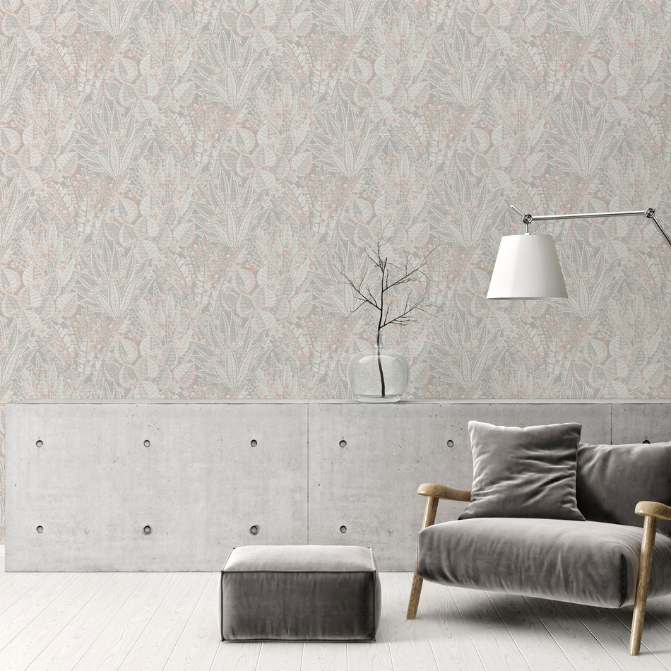 WH30143 Bohemian Floral Welcome Home Beige Wallpaper By Galerie