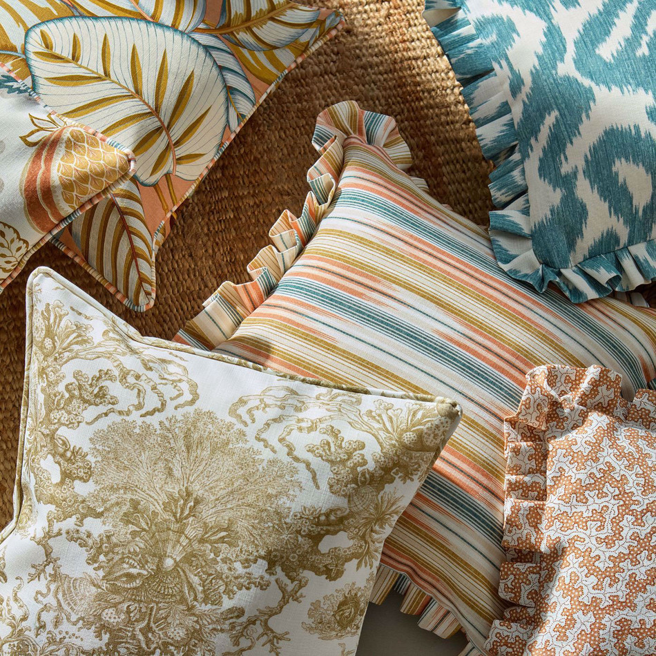 227191 Ishi Indoor Outdoor Prints Hibiscus/Botanical Green Fabric by Sanderson 227191 Ishi Indoor Outdoor Prints Hibiscus/Botanical Green Fabric by Sanderson