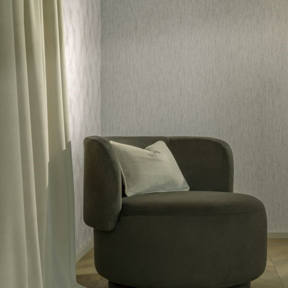 W0205/01 Asper Charcoal/Gilver Expressions Wallpaper by Clarke & Clarke W0205/01 Asper Charcoal/Gilver Expressions Wallpaper by Clarke & Clarke