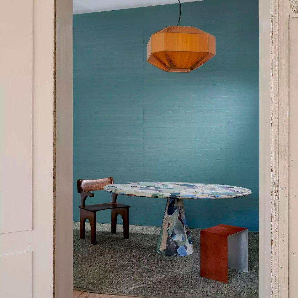 58551 Papillon Le Couturier Turquoise Wallpaper By Arte