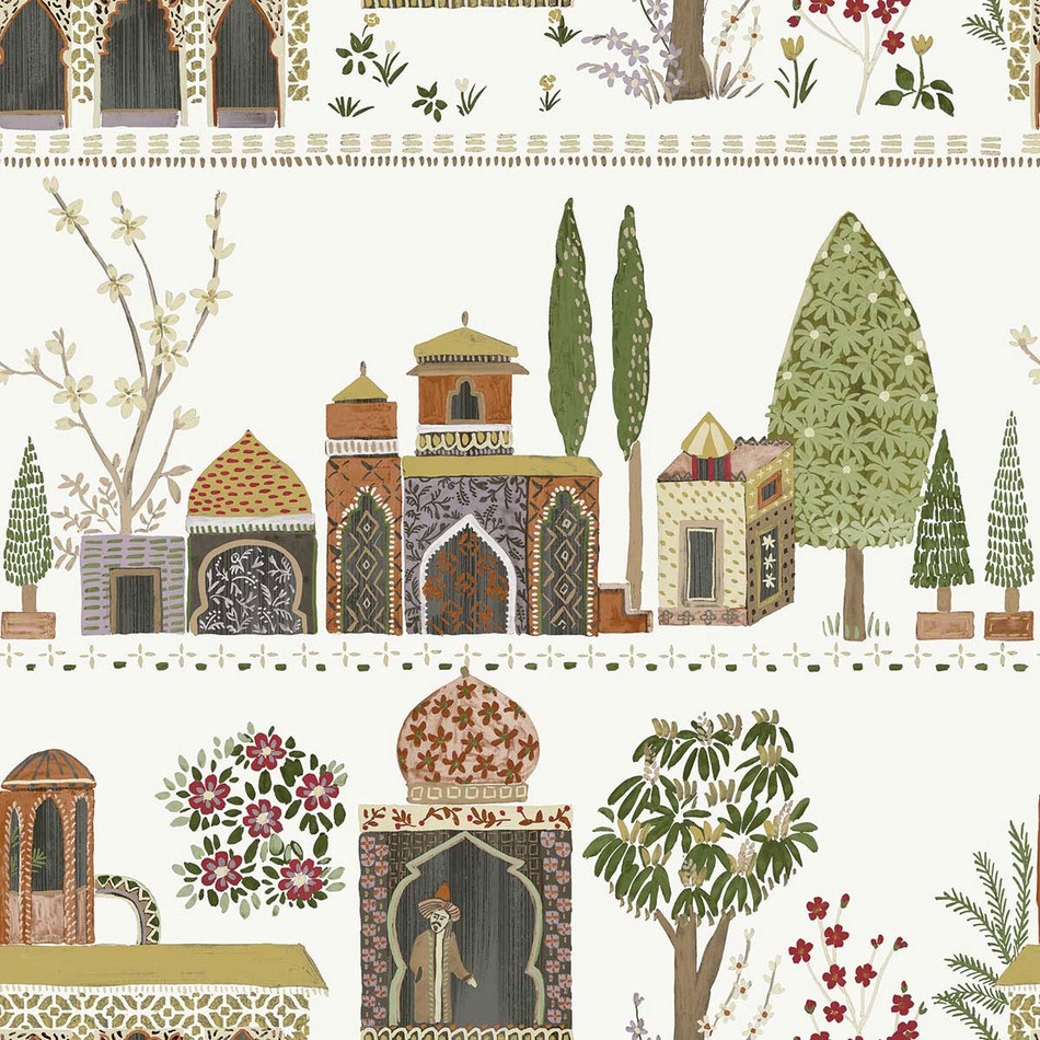 WTK20105 Enchanting Garden The Keys Warm Neutral Wallpaper by Today Interiors