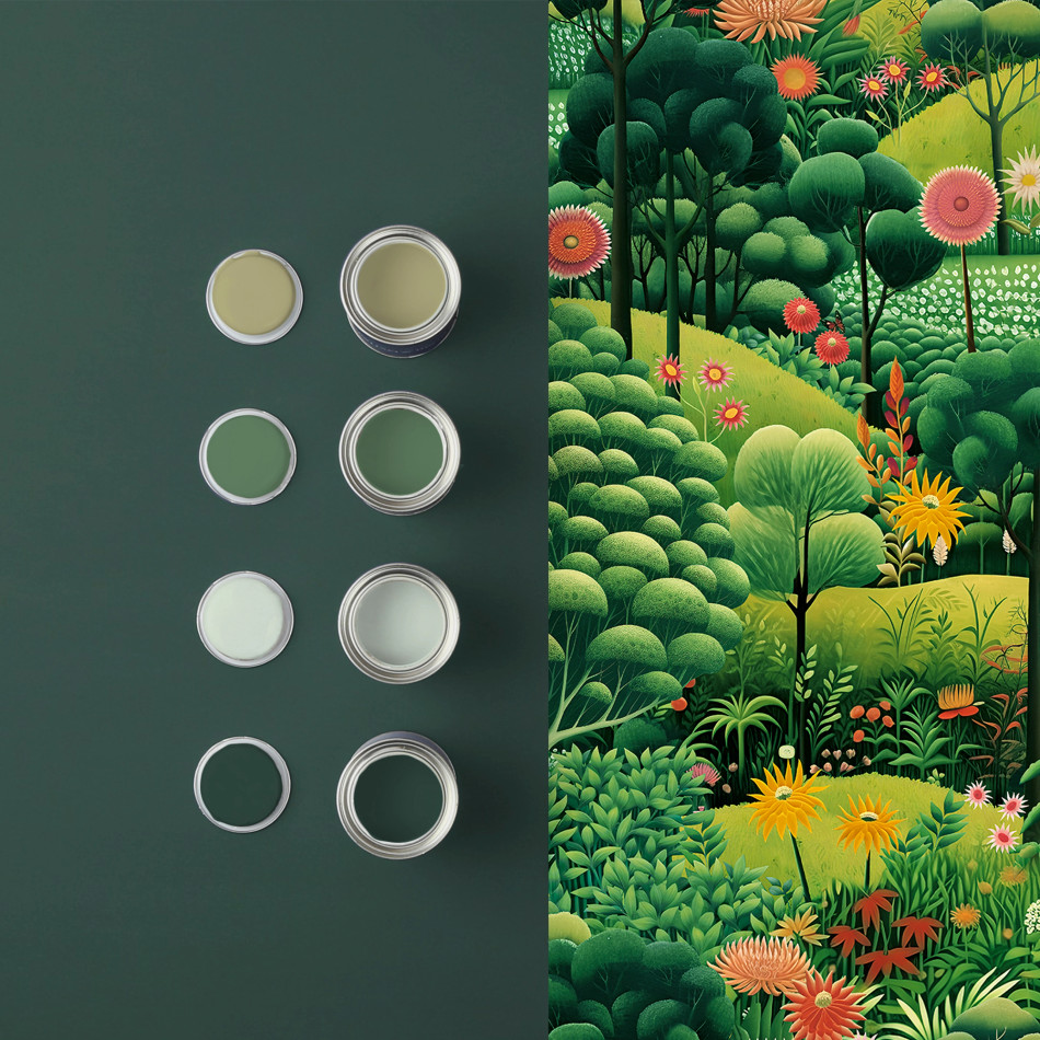 127924 Arley Garden Rivington Folly Wallpaper by Graham and Brown