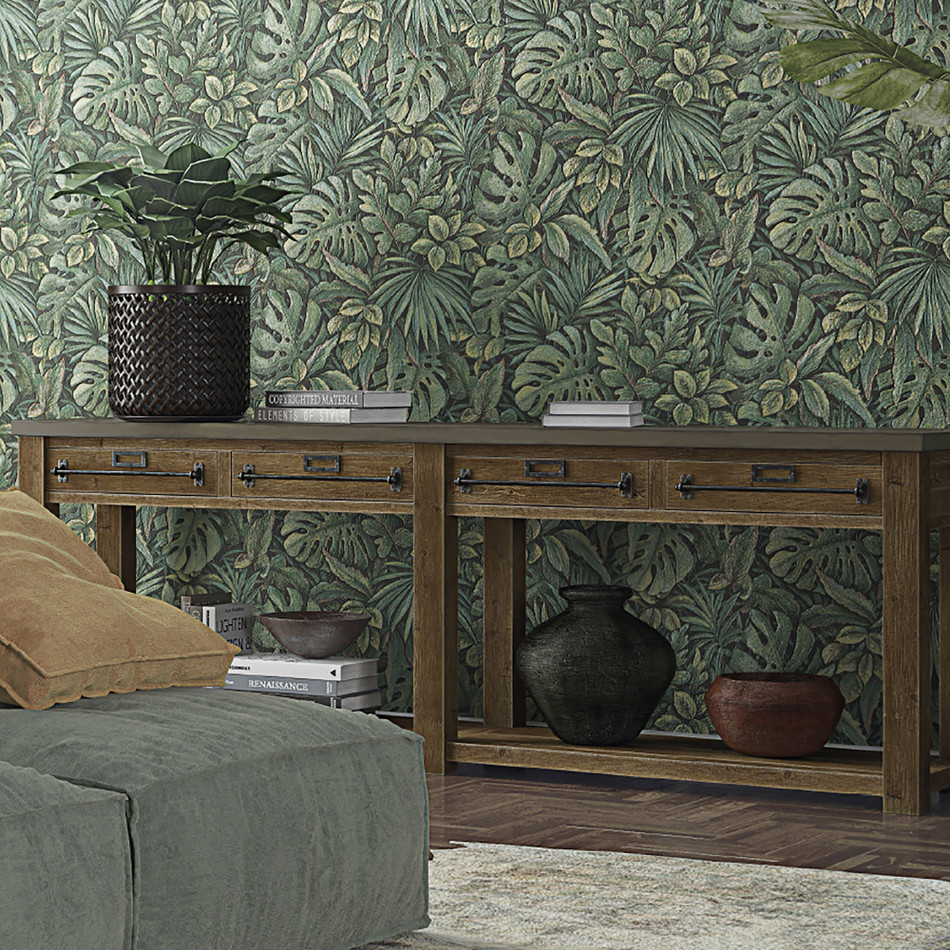 33304 Jungle Leaves The New Design Book Green Wallpaper By Galerie