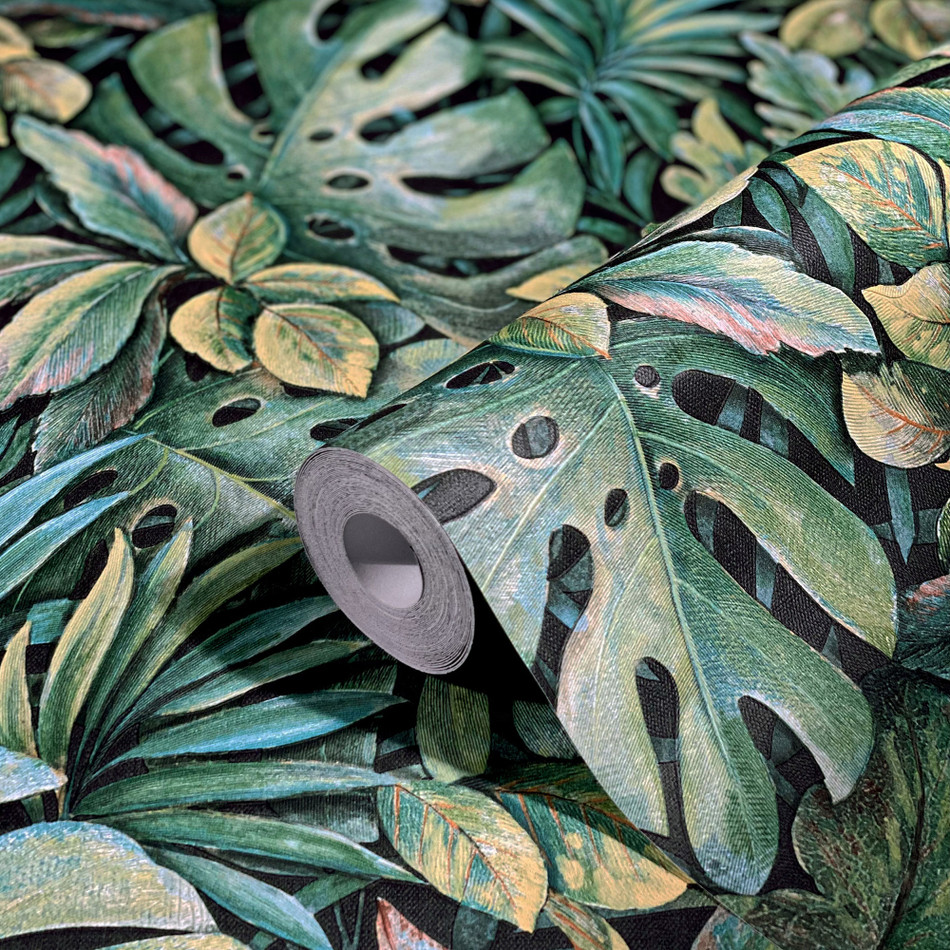 33304 Jungle Leaves The New Design Book Green Wallpaper By Galerie