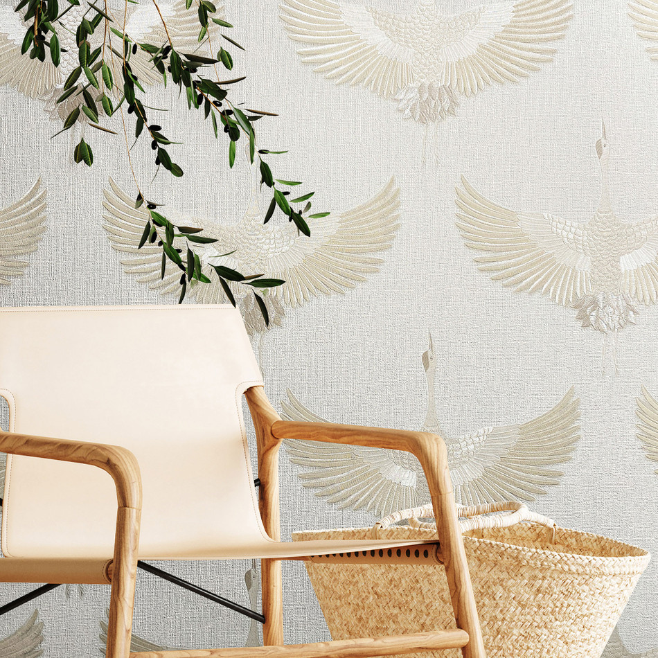 34529 Stork The New Design Book White and Beige Wallpaper By Galerie 34529 Stork The New Design Book White and Beige Wallpaper By Galerie