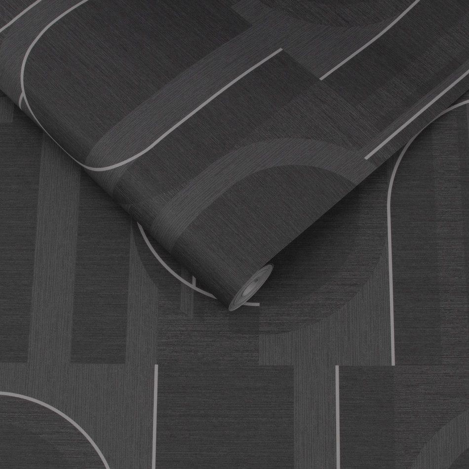 118014 Marcia Black Wallpaper by Graham and Brown 118014 Marcia Black Wallpaper by Graham and Brown