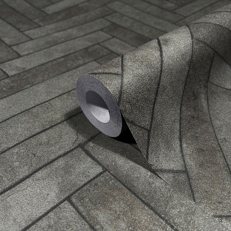 45761 Stone Optic Bricks and More Anthracite Wallpaper By Galerie 45761 Stone Optic Bricks and More Anthracite Wallpaper By Galerie