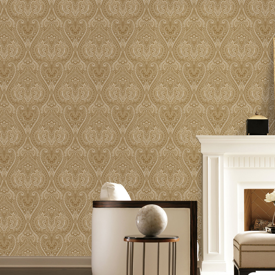 AM22002-1 Lace Zen Gold Wallpaper By Galerie AM22002-1 Lace Zen Gold Wallpaper By Galerie