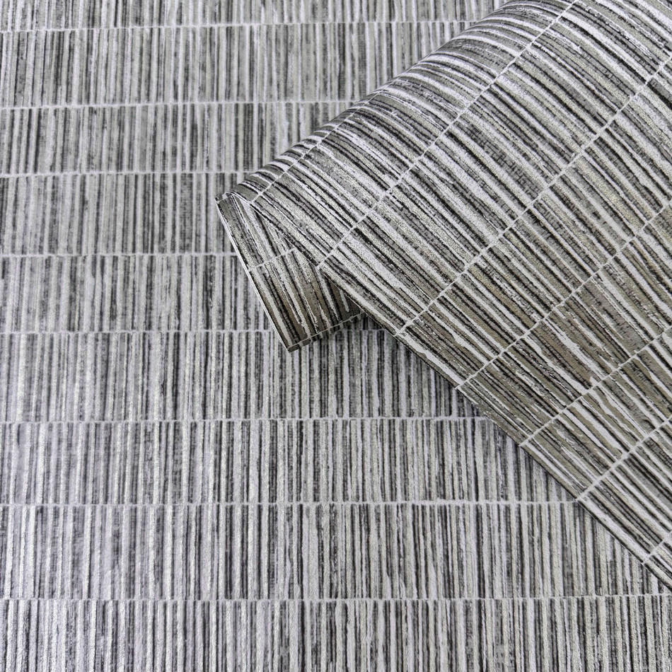 DWP0362-07 Bamboo Screen Zen Silver Grey Wallpaper By Galerie DWP0362-07 Bamboo Screen Zen Silver Grey Wallpaper By Galerie