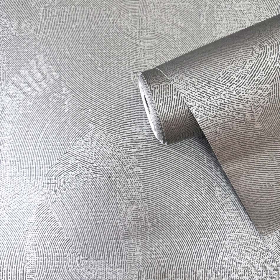 DWP0366-07 Plaster Fan Zen Silver Grey Wallpaper By Galerie DWP0366-07 Plaster Fan Zen Silver Grey Wallpaper By Galerie
