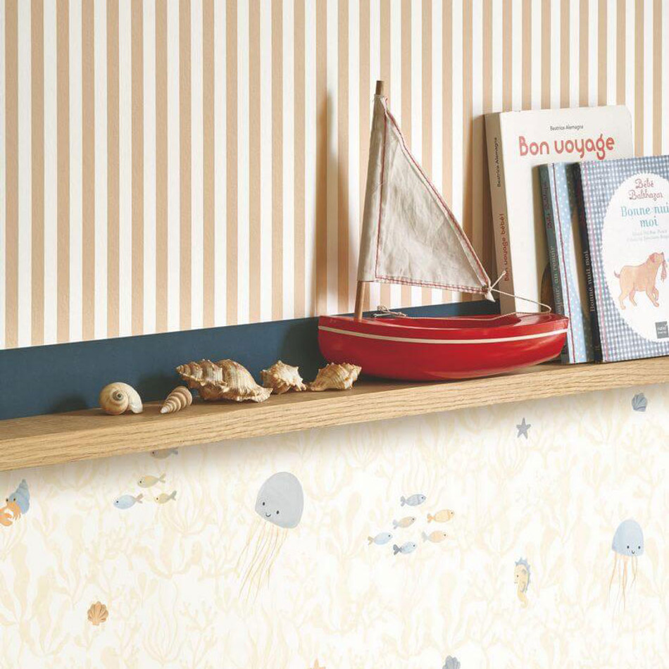 OUTD29887227 My Little World Rayure Once Upon A Time 2 Wallpaper by Casadeco OUTD29887227 My Little World Rayure Once Upon A Time 2 Wallpaper by Casadeco