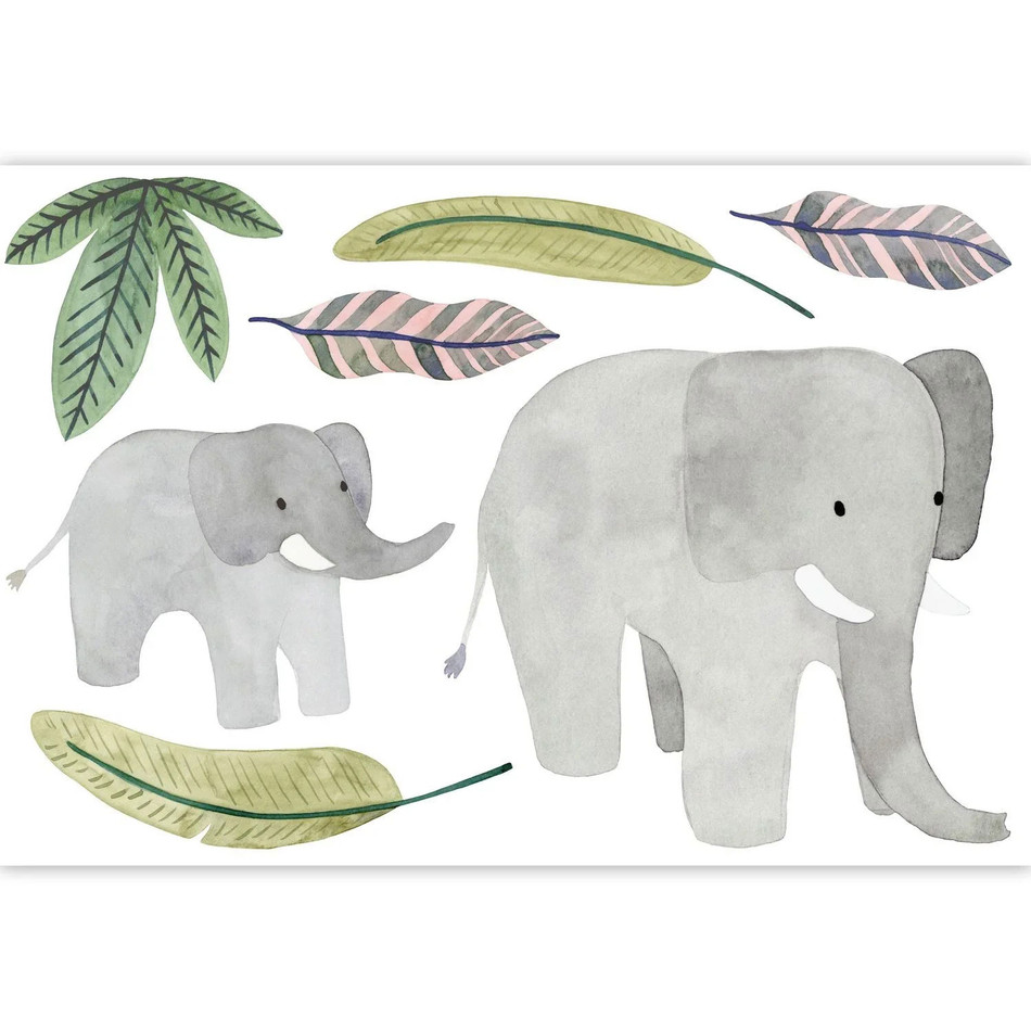 OUTD201019797 Elephants March Spray Up Panel Once Upon A Time 2 Wallpaper by Casadeco