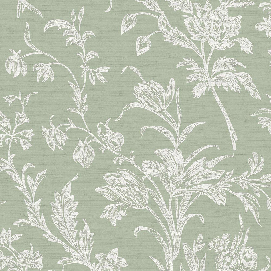 130116 Lloyd Sage Green Wallpaper by Laura Ashley