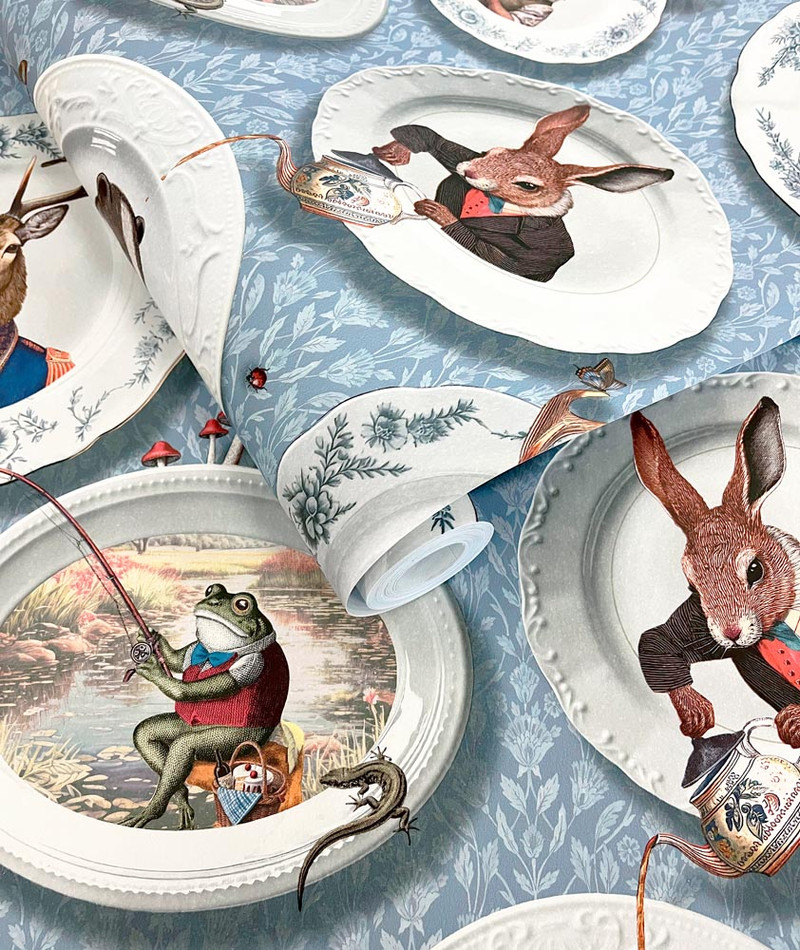 13941 Vintage Tea Party Statement Wallpaper by Holden Decor 13941 Vintage Tea Party Statement Wallpaper by Holden Decor