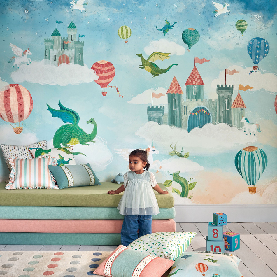 W656/01 Dreamland Mural Picturebook II Wallpaper By Villa Nova W656/01 Dreamland Mural Picturebook II Wallpaper By Villa Nova
