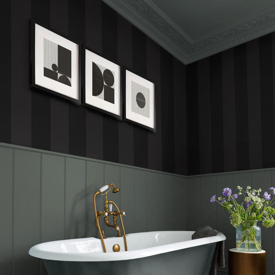 131446 Quartet Concerto Charcoal Wallpaper By Graham & Brown