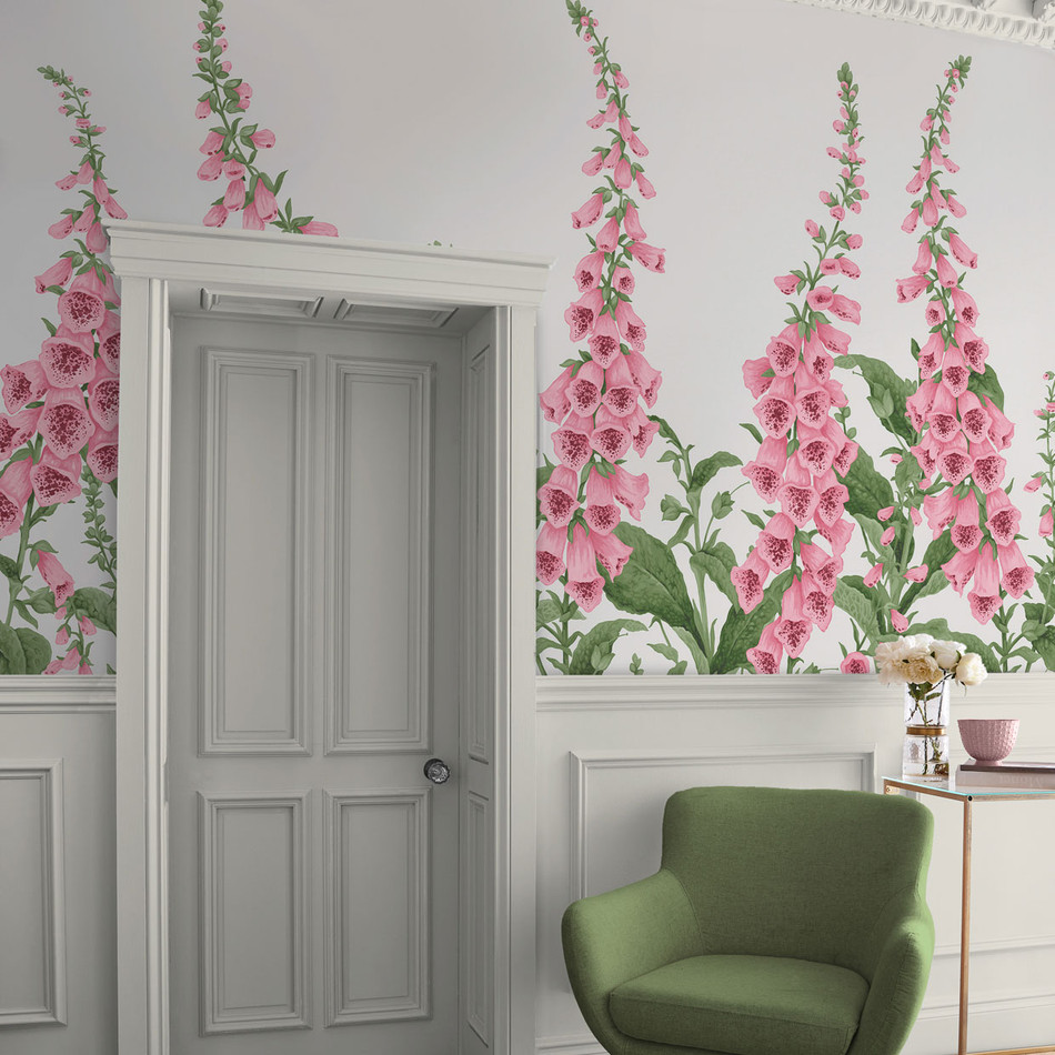 139910 Foxglove Concerto Day Mural Wallpaper By Graham & Brown