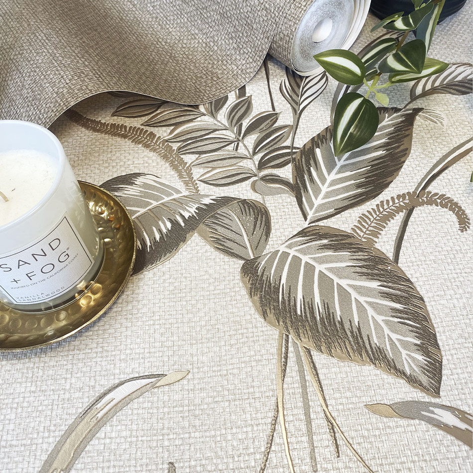 GB 9009 Palma Leaf Mocha and Champange Wallpaper By Belgravia Zambaiti Parati GB 9009 Palma Leaf Mocha and Champange Wallpaper By Belgravia Zambaiti Parati