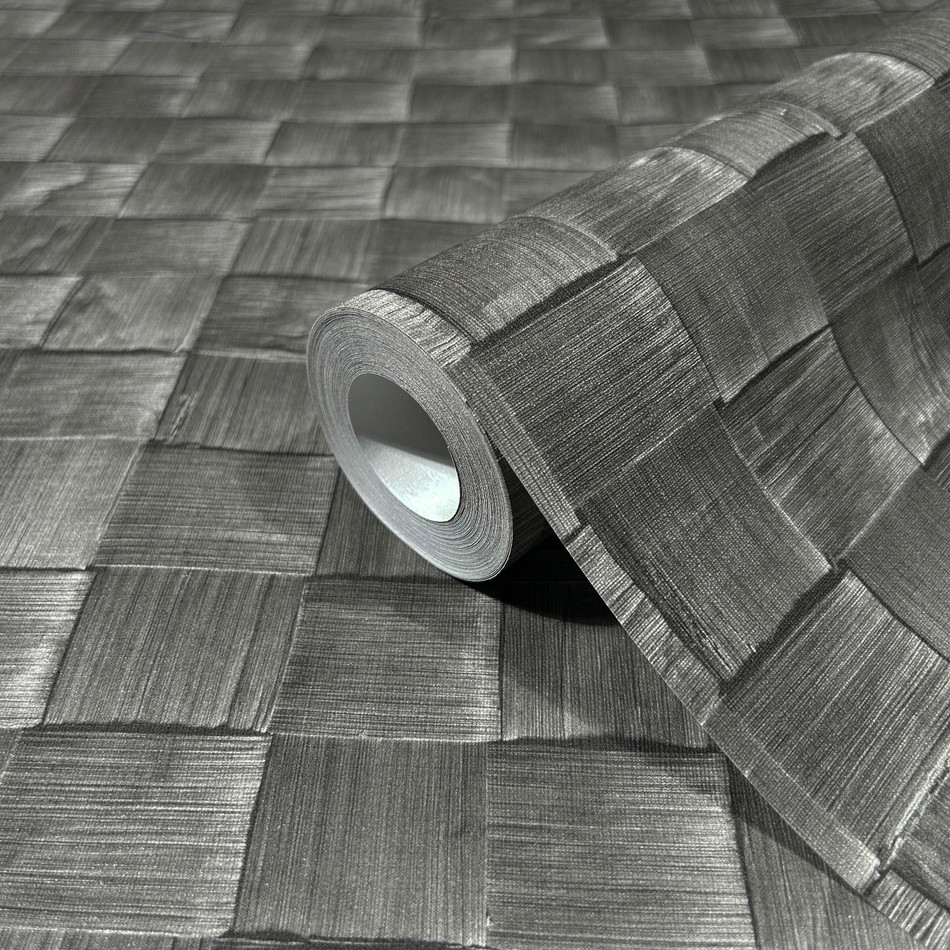 45743 The Woods and Wicker Silver Grey Wallpaper By Galerie