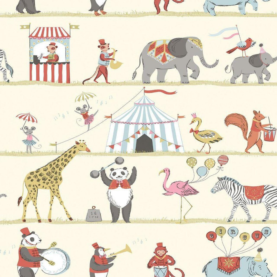 G56545 Just 4 Kids 2 Circus Wallpaper By Galerie