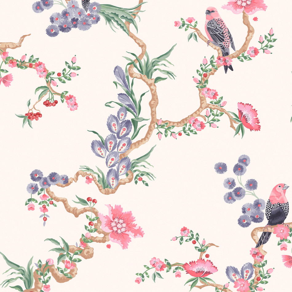131429 Birds & Berries Spring Wallpaper by Cath Kidston