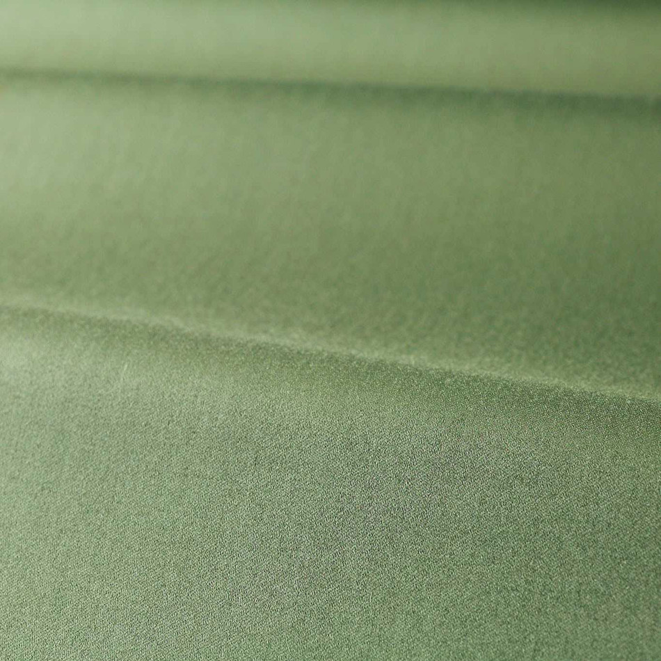 333283 Performance Wool Satin Luxury Plains Green Stone Fabric by Zoffany