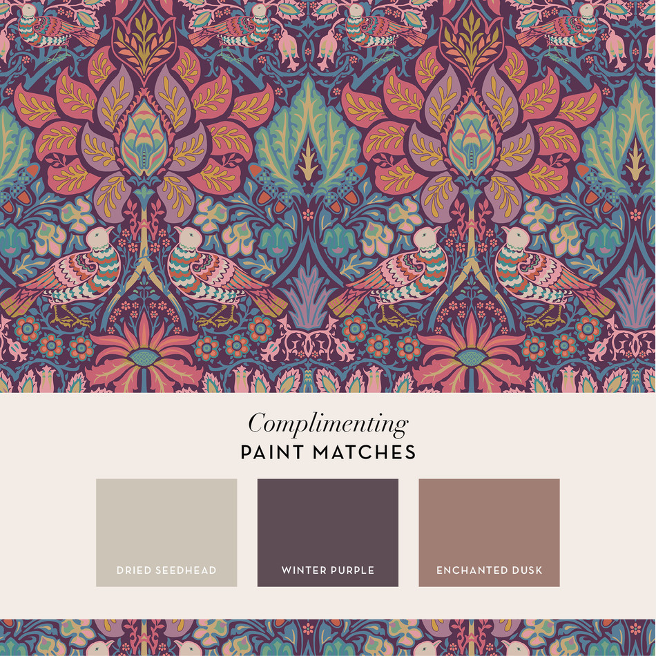 140478 Dove & Rose Carnival William Morris at Home Wallpaper by Graham & Brown