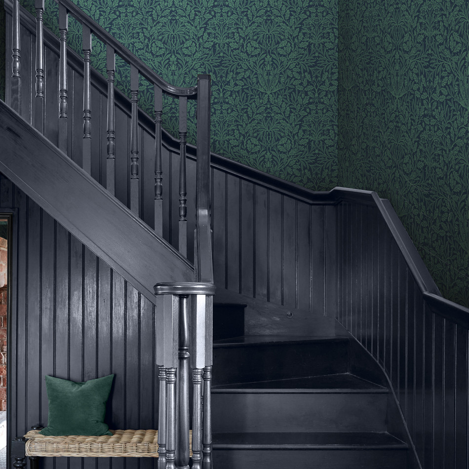 140489 Acorn Heritage Blue William Morris at Home Wallpaper by Graham & Brown 140489 Acorn Heritage Blue William Morris at Home Wallpaper by Graham & Brown