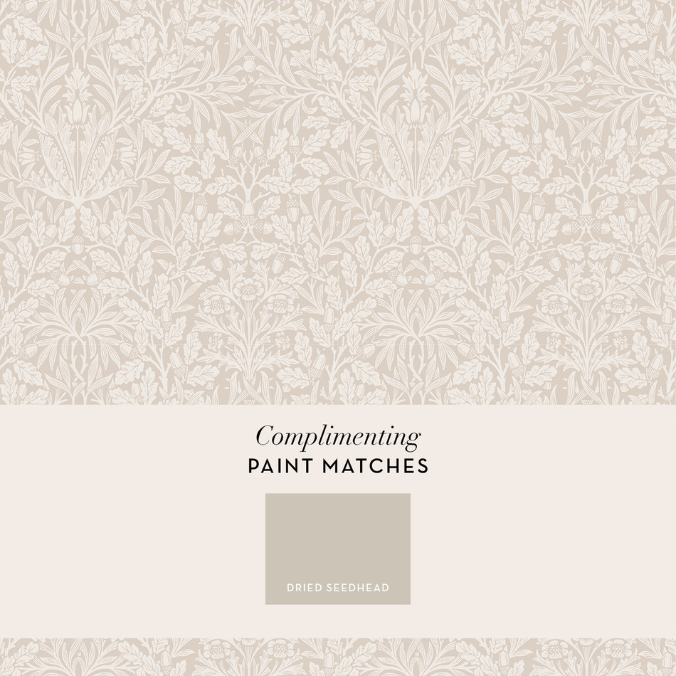 140491 Acorn Hessian William Morris at Home Wallpaper by Graham & Brown 140491 Acorn Hessian William Morris at Home Wallpaper by Graham & Brown