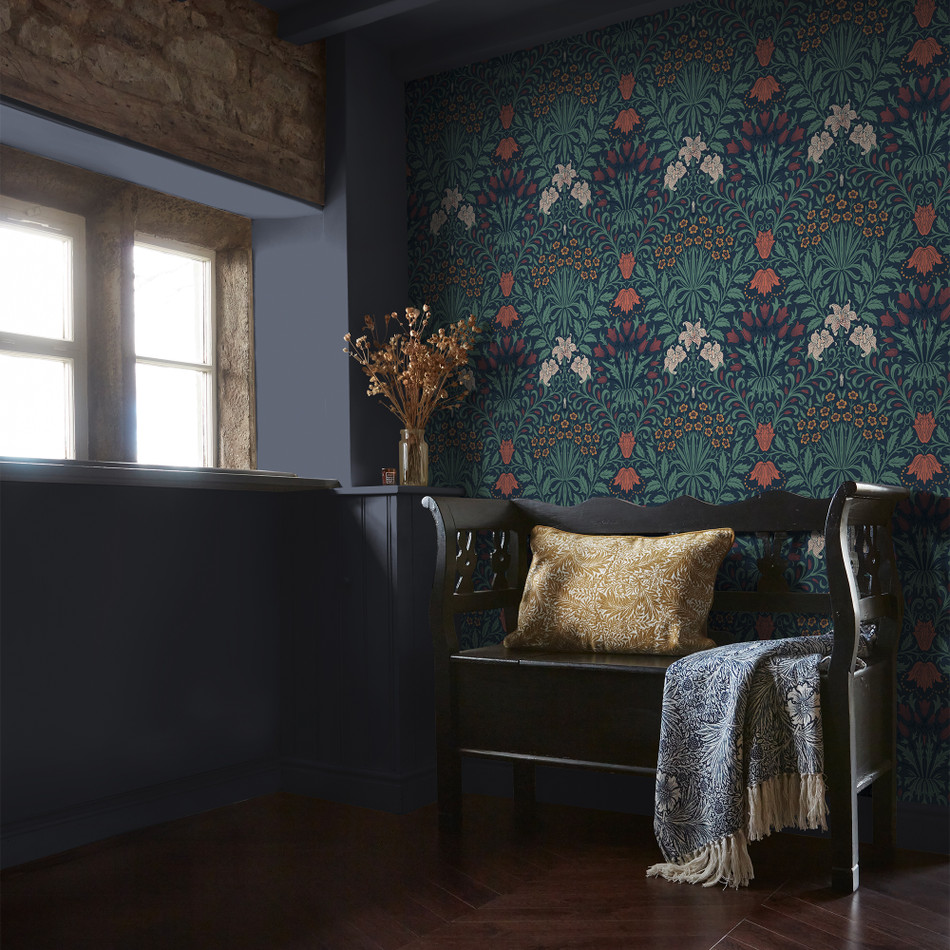 140494 Garden Moonlight William Morris at Home Wallpaper by Graham & Brown