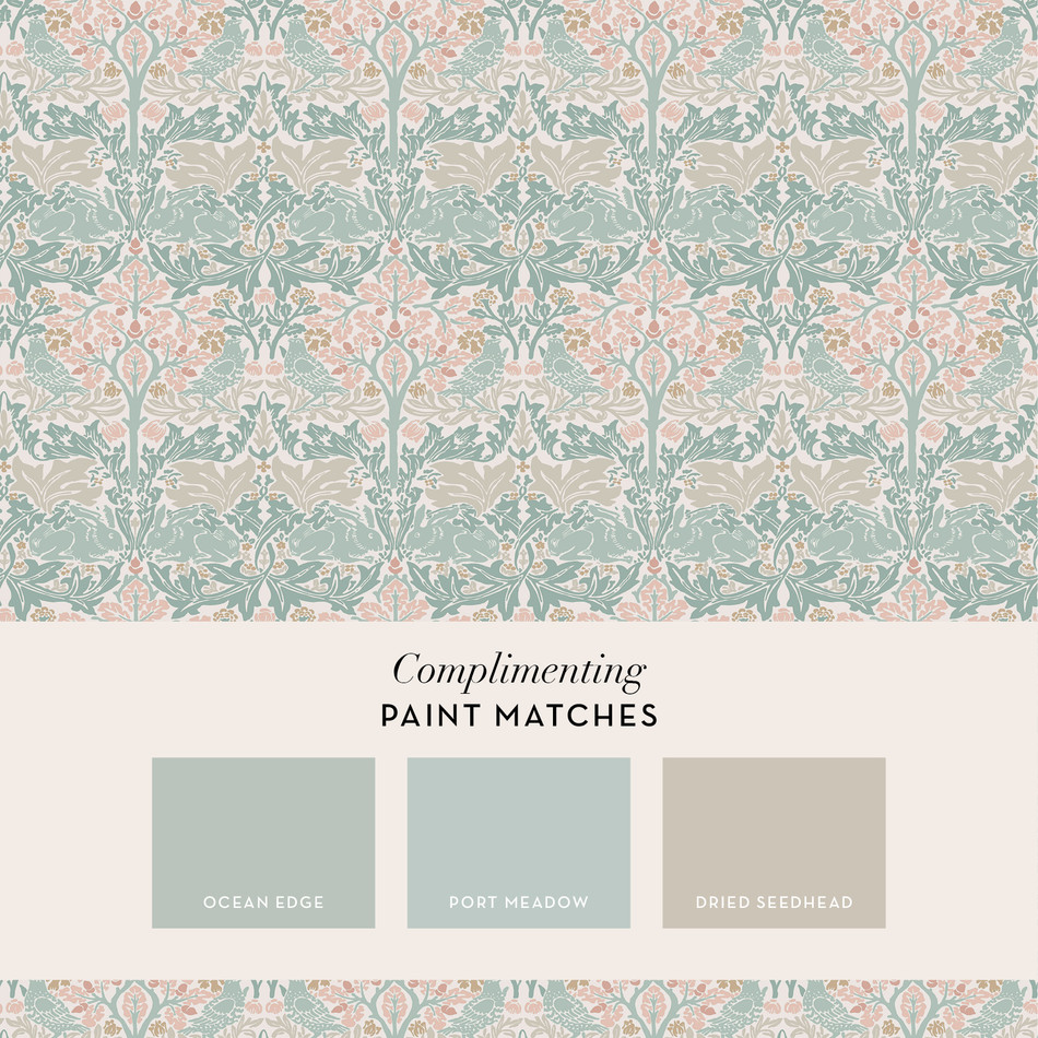 140499 Brother Rabbit Lullaby Blues William Morris at Home Wallpaper by Graham & Brown 140499 Brother Rabbit Lullaby Blues William Morris at Home Wallpaper by Graham & Brown