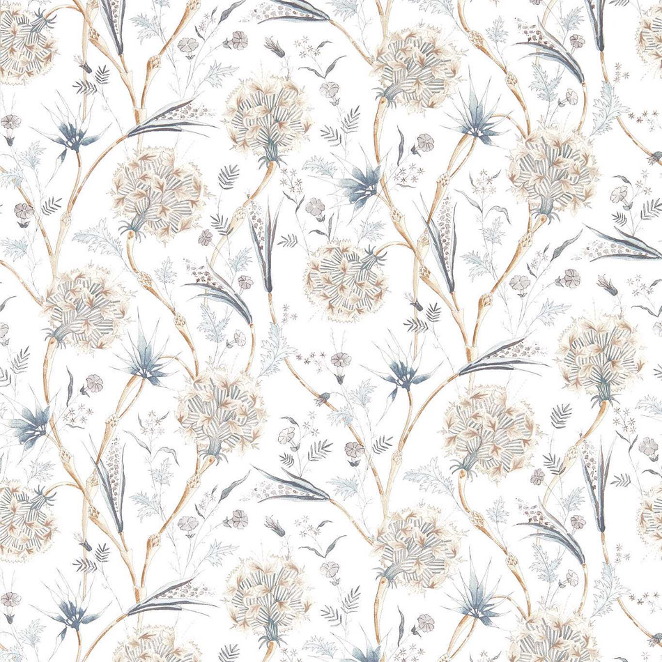 313117 Wallichi Quartz Grey Indienne Wallpaper by Zoffany