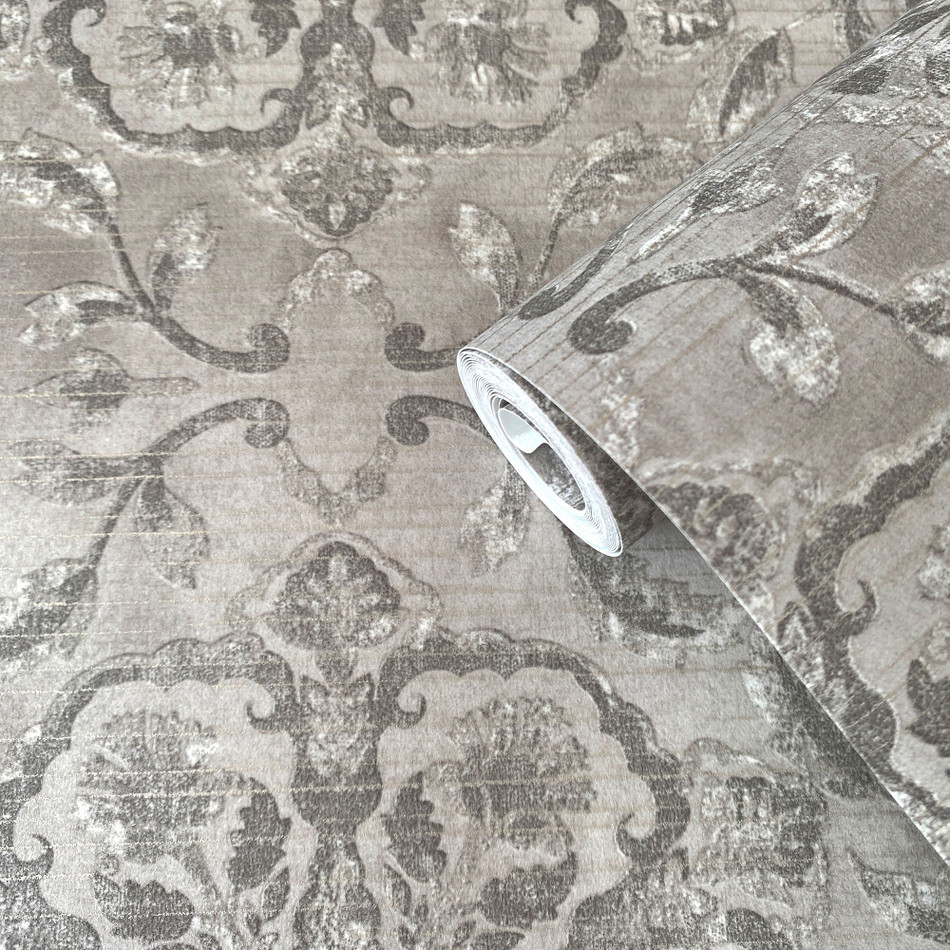 DWP0353-04 Floral Stripe Elegance Wallpaper By Galerie