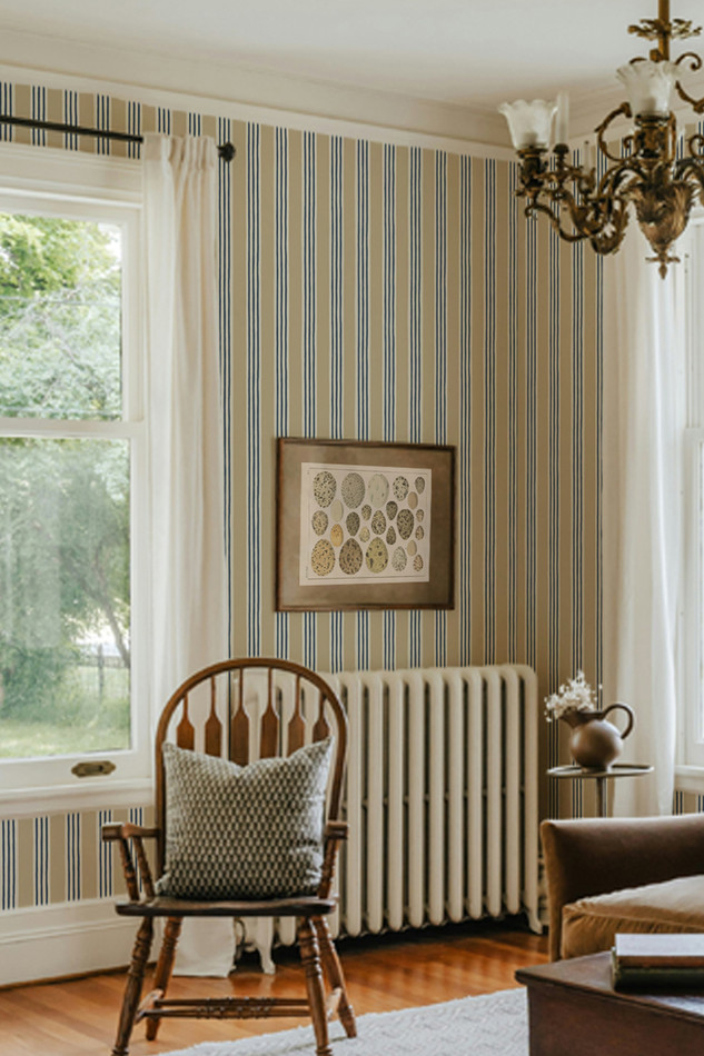 KEM-061-057-015 Kemble Stripe Roll II Wallpaper by Josephine Munsey